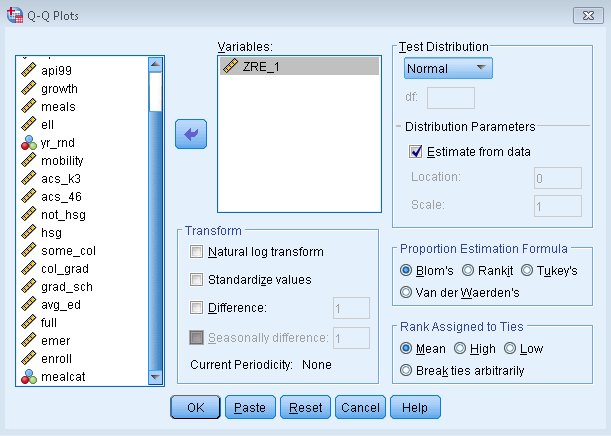 Introduction to Regression with SPSS Lesson 2: SPSS Regression Diagnostics