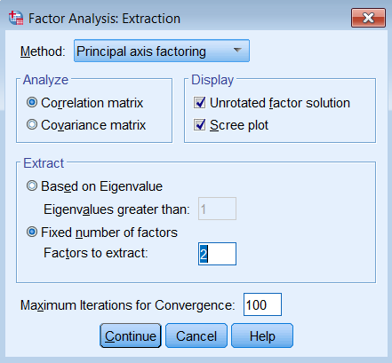 Extract analysis. Factor Analysis. Principal программа. Variable Factors.